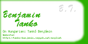 benjamin tanko business card